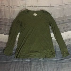 Long sleeve green shirt XL
